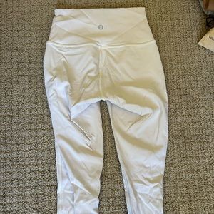 White lulu leggings